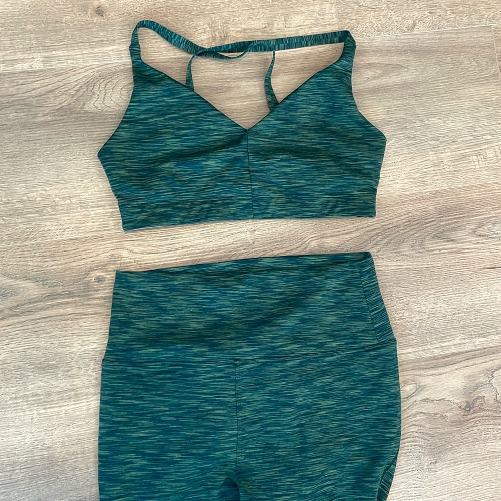 Outdoor Voices Green Activewear Set